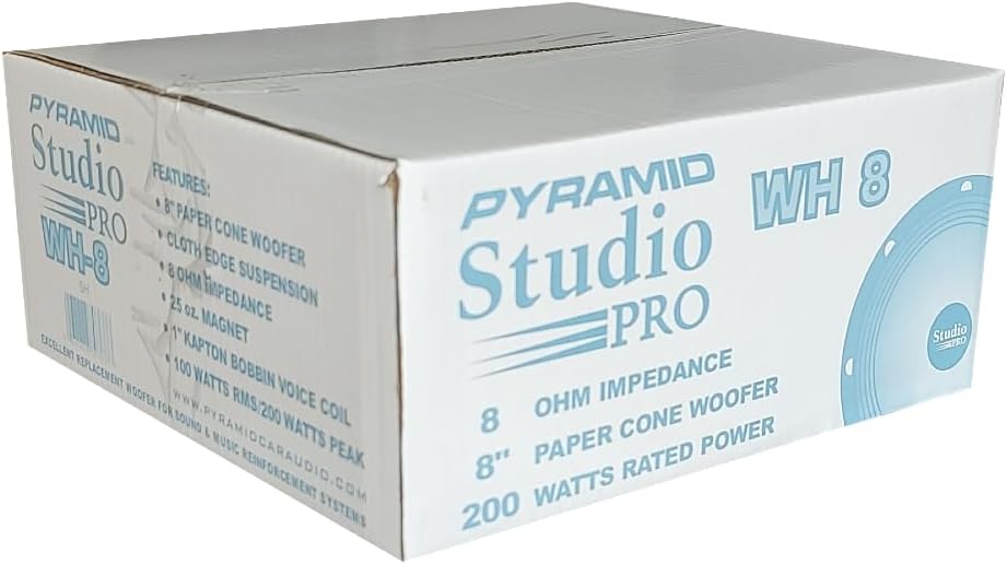 KIT Set FÜR Pyramid WH8 1 Woofer Lautsprecher Diffusor 8" 200 mm 20,00 cm 100 Watt RMS 200 Watt max