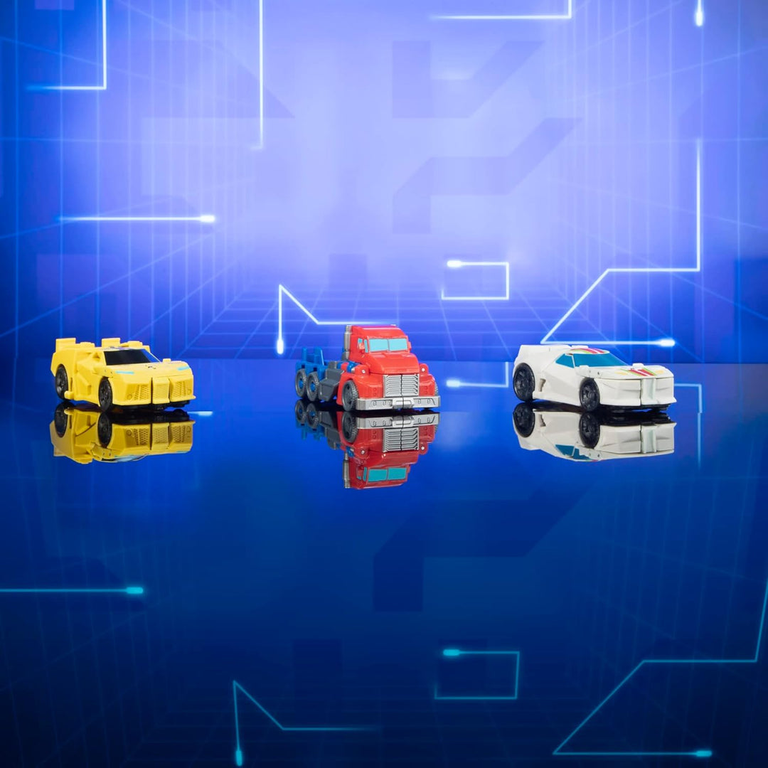 Transformers Earthspark Bumblebee 1-Step Flip Changer Figur, 10 cm, ab 6 Jahren Single Bumblebee, Si