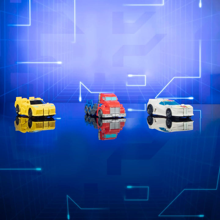 Transformers Earthspark Bumblebee 1-Step Flip Changer Figur, 10 cm, ab 6 Jahren Single Bumblebee, Si