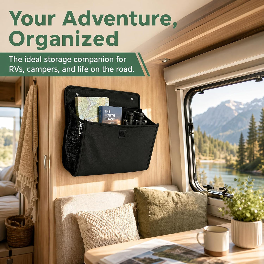 Wohnmobil Organizer 2 Stück Hängeorganizer mit 4 Haken | Hängeaufbewahrung 33 × 30 cm für Wohnmobil,