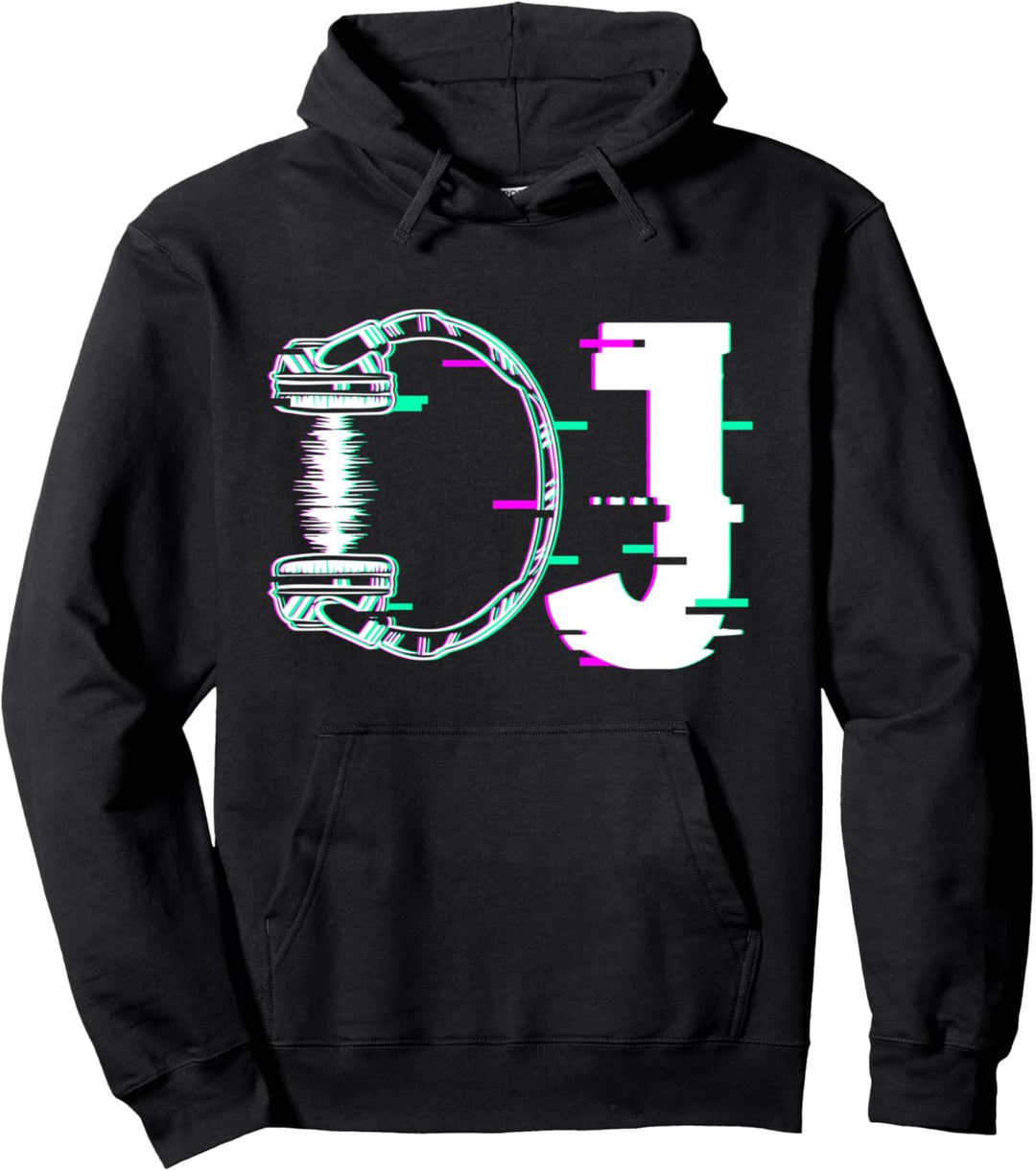Musik DJ Disc Jockey Techno Kopfhörer Design Musiker Pullover Hoodie