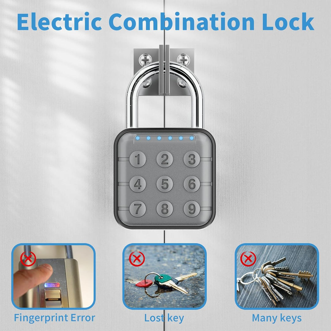Zahlenschloss, Zahlenschloss für Spind, Schliessfachschloss &amp; Gym Locker Lock - Hohe Sicherheit, ein