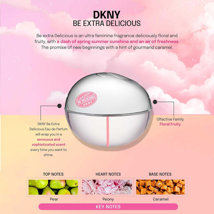 DKNY Donna Karan NY Be Extra Delicious EdP, Linie: Be Extra Delicious , Eau de Parfum für Damen, Inh