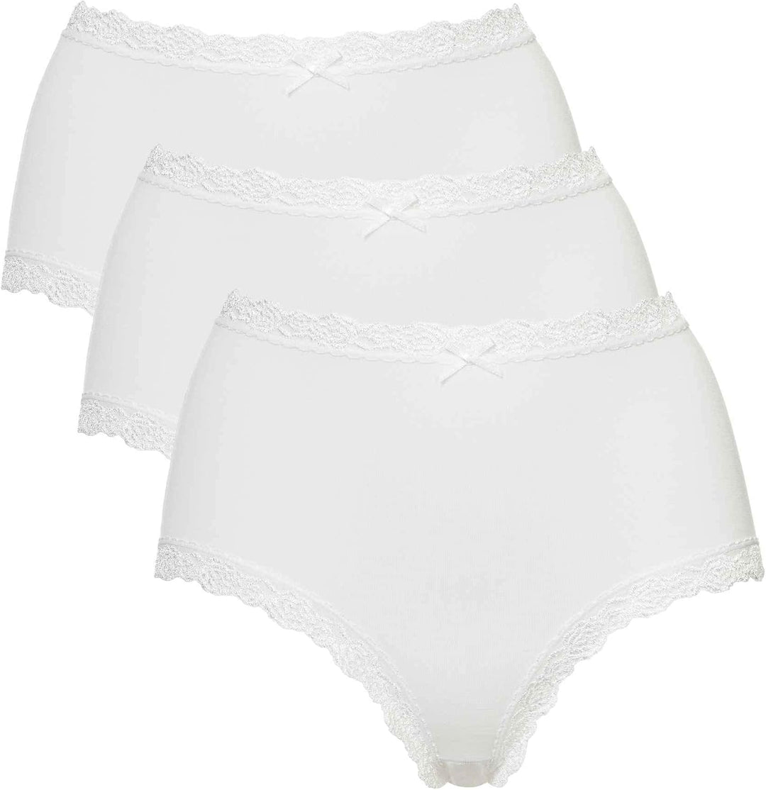 Nina von C. Damen-Taillenslip 3er-Pack Modal Weiss 38, Weiß 38