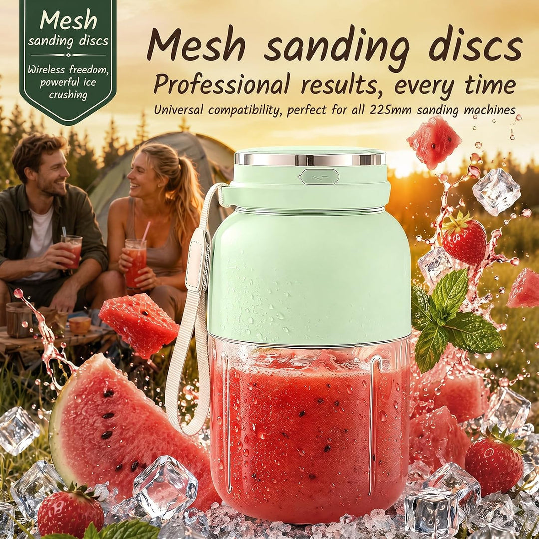 Tragbarer Mixer, 1300 ml Fresh Juice Mixer Flasche, Smoothie Maker to Go, Blender Bottle mit Auslauf