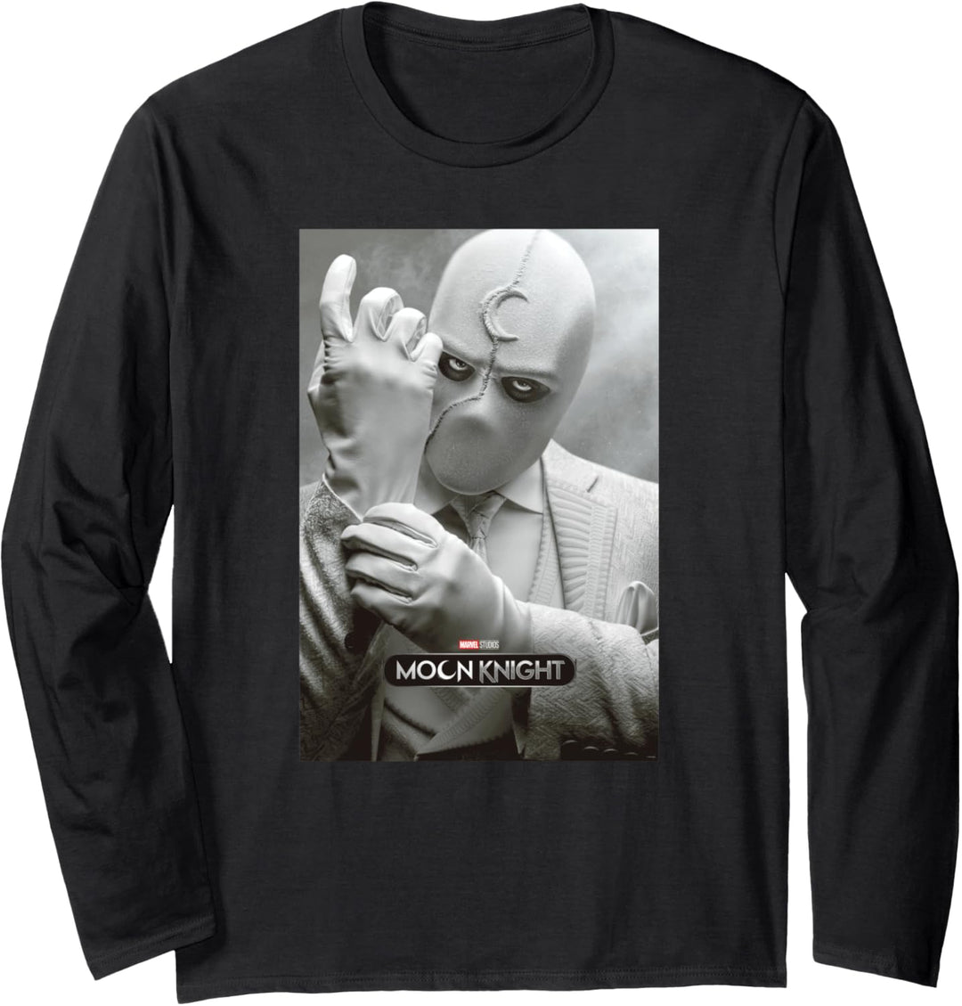 Marvel Moon Knight Mr. Knight Teaser Poster Langarmshirt