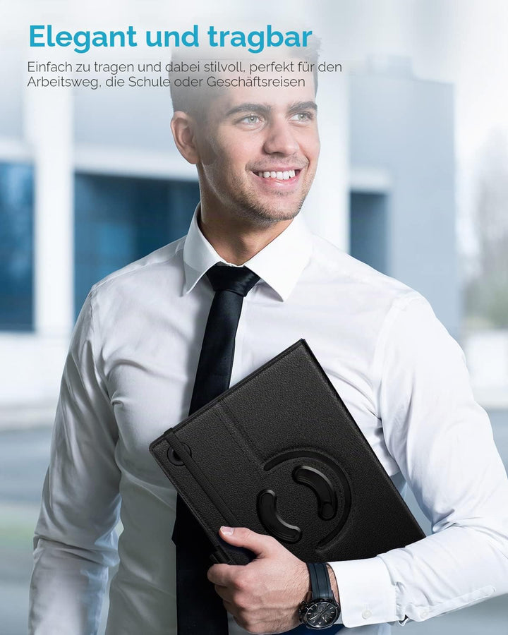 TiMOVO Drehbar Hülle Kompatibel mit Samsung Galaxy Tab A9+/A9 Plus 11 Zoll 2023 SM-X210/X216/X218, 9