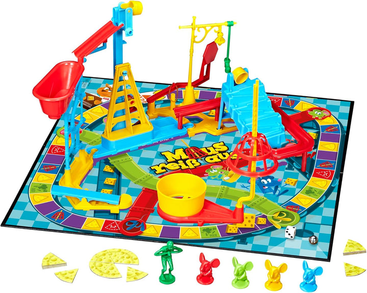 Maus reiss aus, Familienspiel für 2 bis 4 Spieler, klassischer Mulitplayer Brettspiel mit einfachem