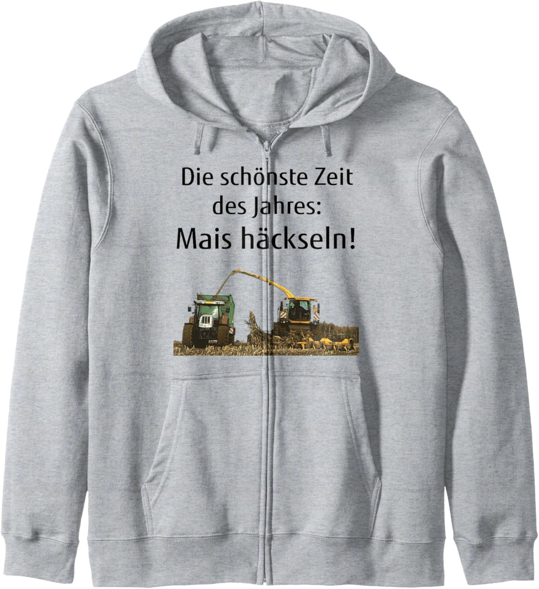 Mais häckseln Landwirt Bauer Lohner Silo Landwirtschaft Kapuzenjacke
