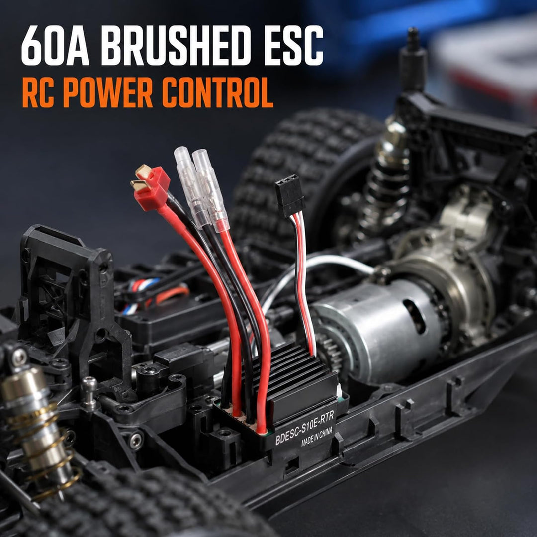 60A ESC Speed Controller gebürstet doppelte Weise T Stecker ESC ESC -Speed -Controller RC -Autob