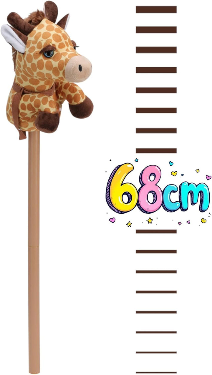 MIJOMA Hobby Horse – Steckenpferd aus weichem Plüsch – Ideal für Hobby Horsing & Rollenspiele – Hoch