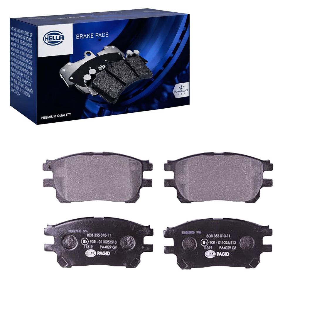 HELLA PAGID 8DB 355 010-111 Bremsbelagsatz - T1319 - Dicke/Stärke: 17mm - Bremssystem: Akebono - nic
