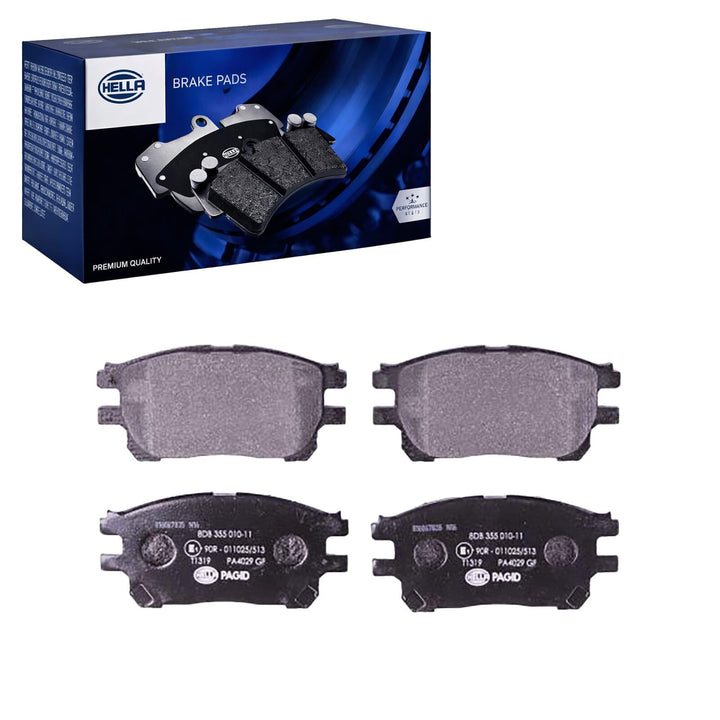 HELLA PAGID 8DB 355 010-111 Bremsbelagsatz - T1319 - Dicke/Stärke: 17mm - Bremssystem: Akebono - nic