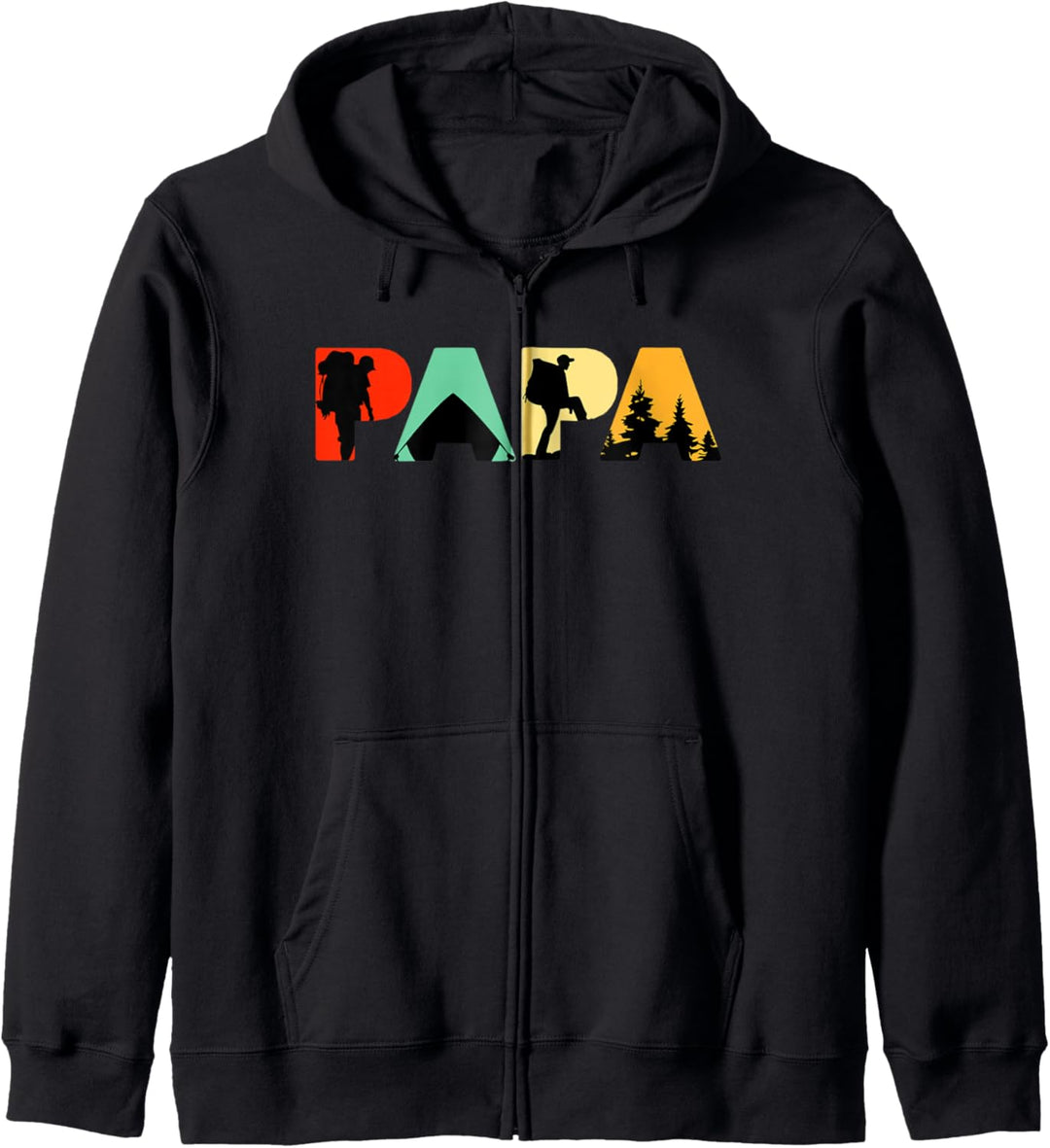 Retro-Camping-Papa, Lustiges Vintage-Papa-Camping-Geschenk Kapuzenjacke