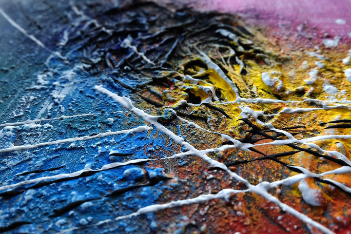 Monica Mirafiori I 100% HANDGEMALT I Gemälde Bolero 140x70cm | Gemälde Handgemalt | Acrylgemälde | S
