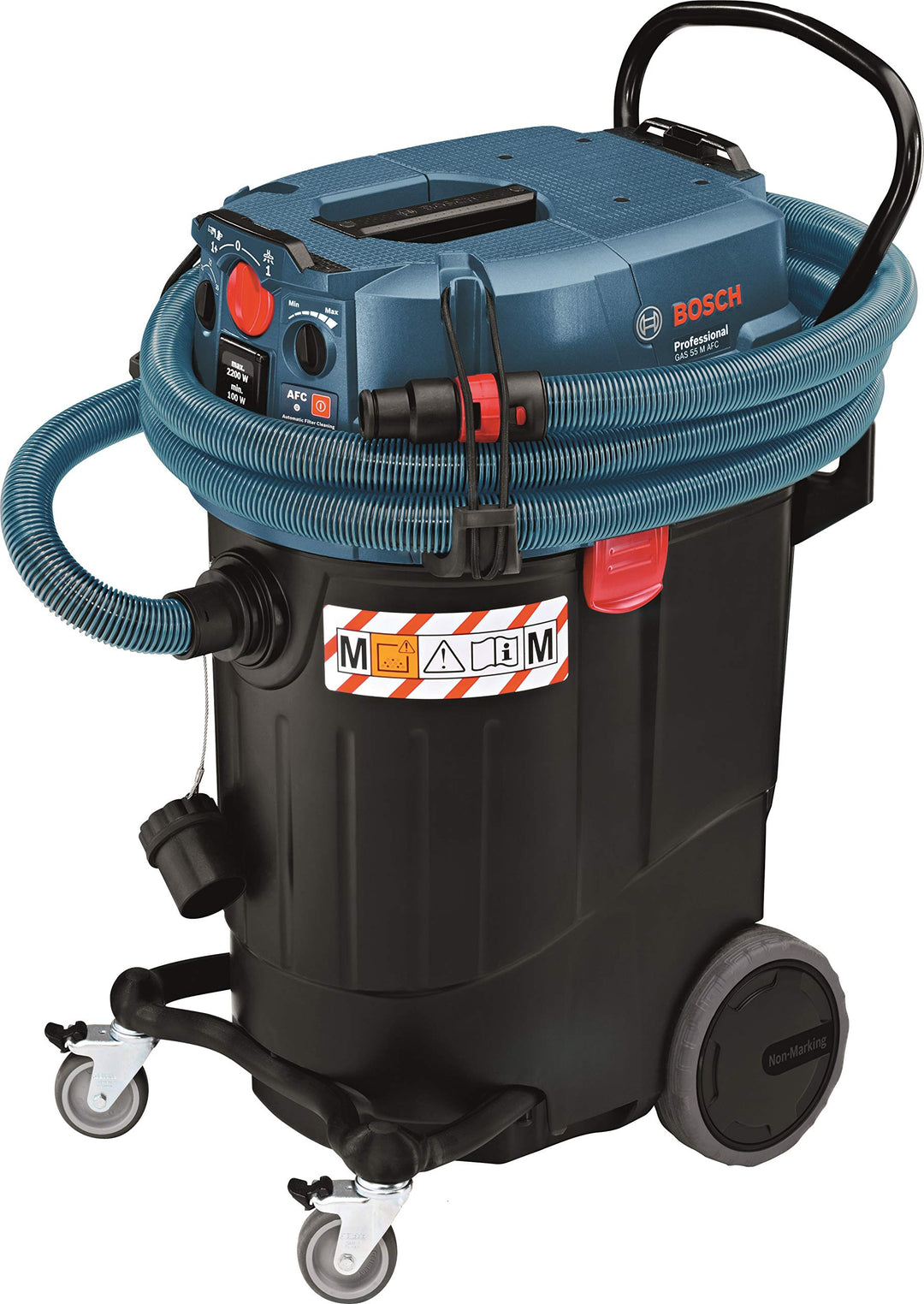 Bosch Professional Nass-/Trockensauger GAS 55 M AFC (inkl. Fugendüse, Entsorgungssack, Krümmer, Bode