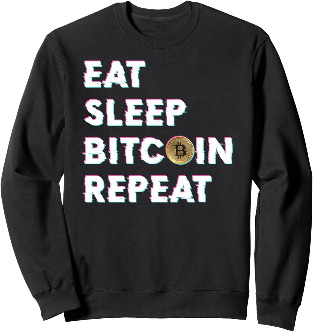East Sleep Bitcoin Crypto Money Cryptocurrency Coin 2021 Sweatshirt
