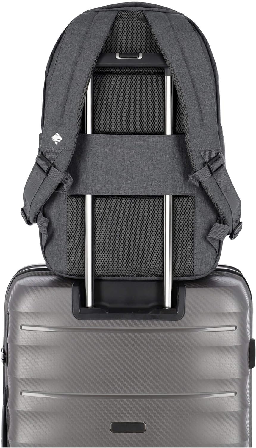 Travelite BASICS ALLROUND backpack melange, anthracite, Unisex-Erwachsene Rucksack, ANTHRACITE,