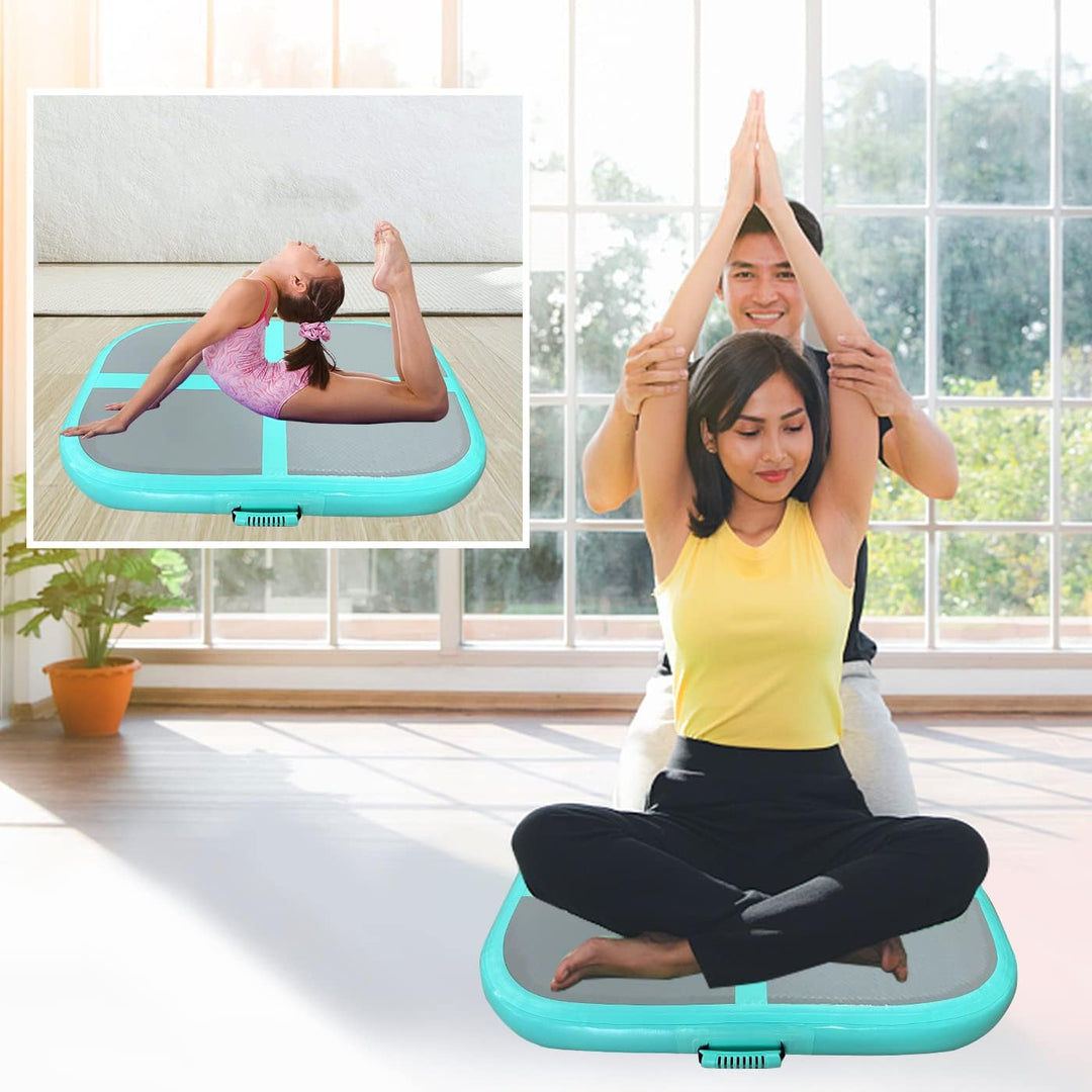 Aufblasbare Air Roll Air Barrel Gymnastik Tumbling Matten, Airspot Gymnastikmatte mit Pumpe, Gymnast