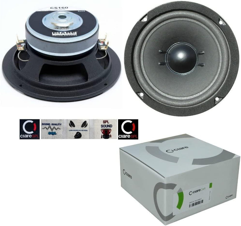 1 SUBWOOFER TIEFTON Lautsprecher CIARE CS160 VON 40 + 40 WATT RMS UND 120 + 120 WATT MAX VERDOPPELT