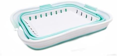 SAMMART 42L Collapsible Plastic Laundry Basket - Foldable Pop Up Storage Container/Organizer - Porta