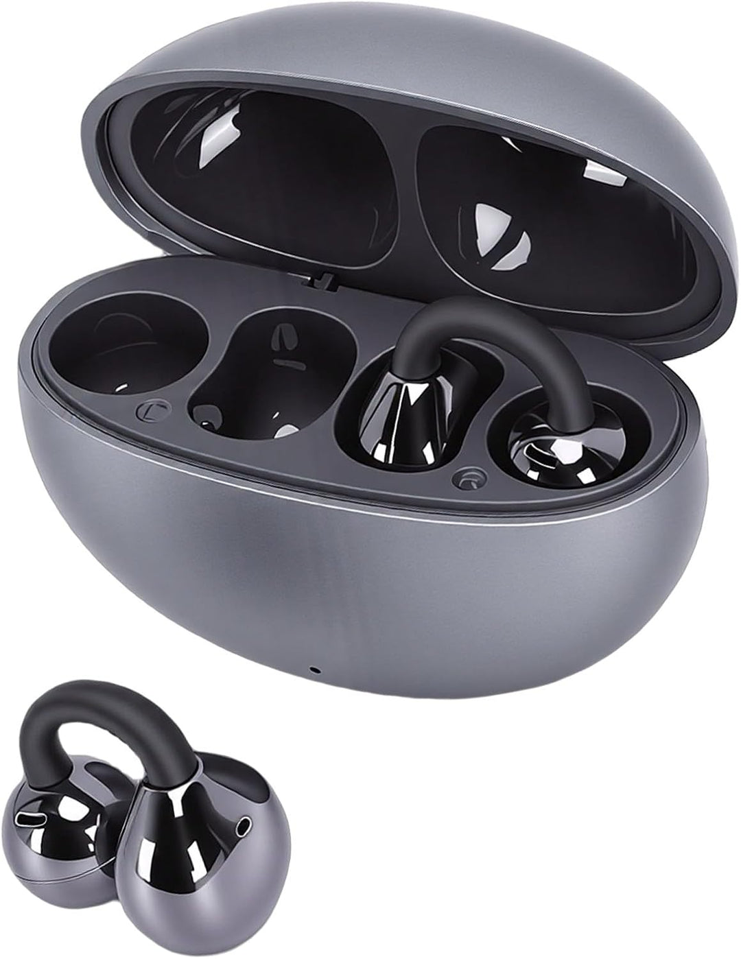 Cuifati Ohrclips im Schmuck-Design, Bequeme offene Clip-Kopfhörer, kabellose Bluetooth 5.4 Ohrklemme
