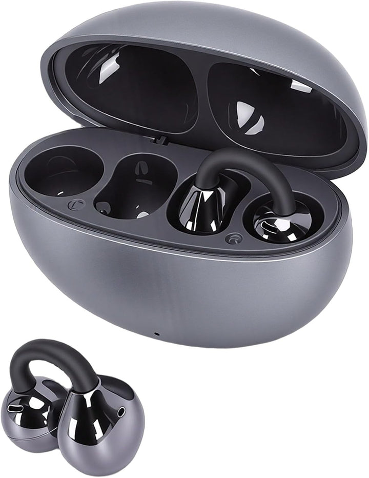 Cuifati Ohrclips im Schmuck-Design, Bequeme offene Clip-Kopfhörer, kabellose Bluetooth 5.4 Ohrklemme