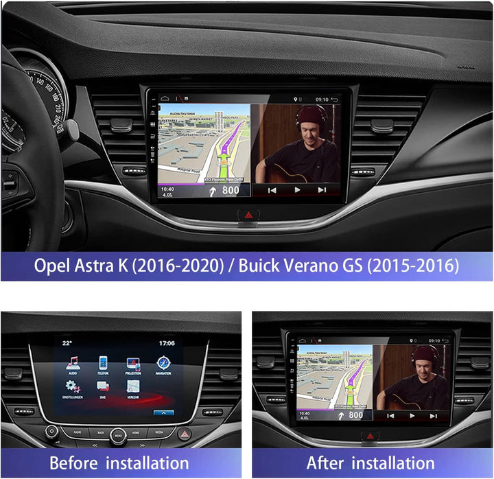 [6GB+128GB] Android 14 Autoradio für Opel Astra K/Buick Verano GS (2016-2020)-[Integriertes CarPlay/
