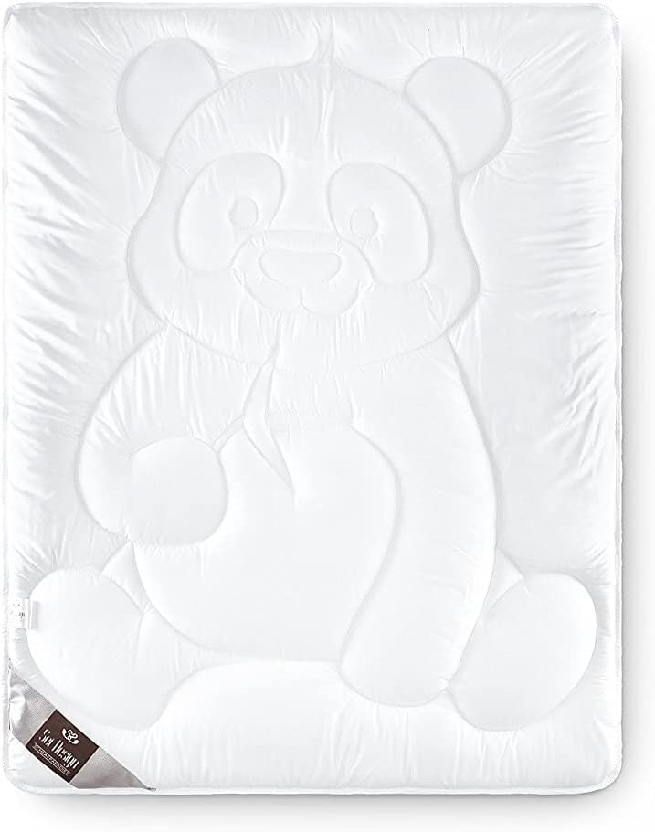 sei Design Baby Bettdecke Steppdecke 100x135 Pandabär, Babydecke mit weichstem Mikrofaserbezug - ext
