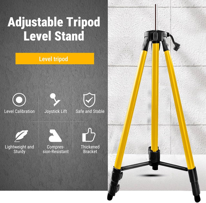Stativ Laser 5/8 Zoll Gewinde, Höhe 38-100cm, Baustativ für Laser mit Tasche, Laserwasserwaagen Stat