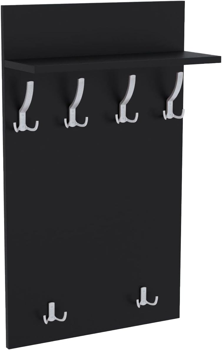 AKKE 100x60 | MAXI Garderobenpaneel Wandgarderobe Garderobe Wandpaneel Kleiderstange ALUMINIUM | SCH