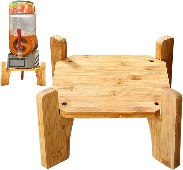 Ständer für Getränkespender | Holz Stehhilfe Für Wasserkanne | Ablage Für Vorratsparty Küche Theekar