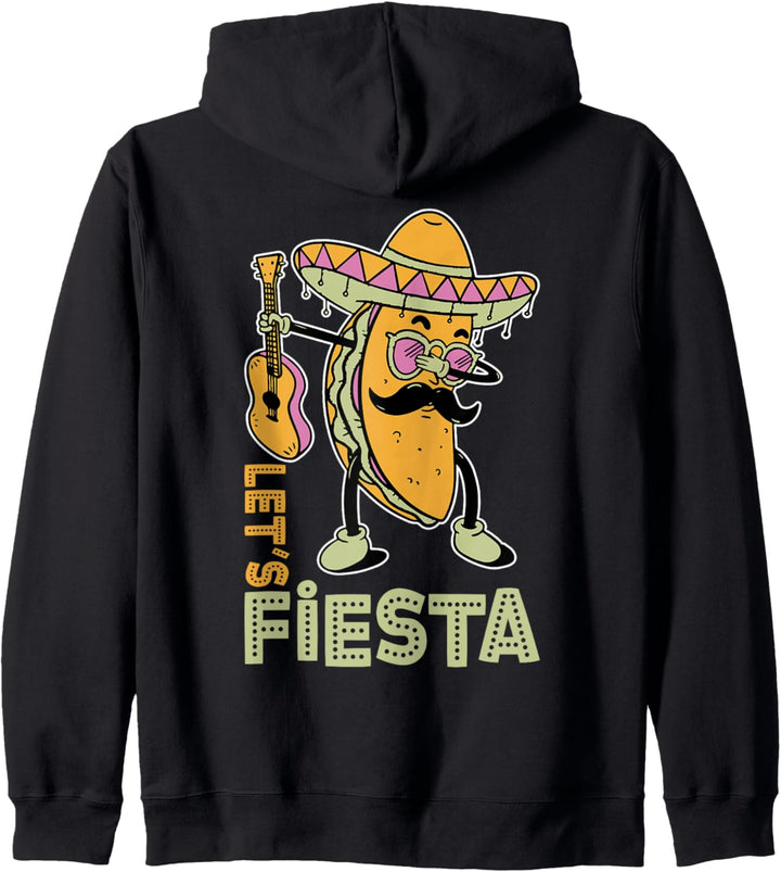 Mexikanischer Sombrero-Poncho Let's Fiesta Dabbing Taco Kapuzenjacke