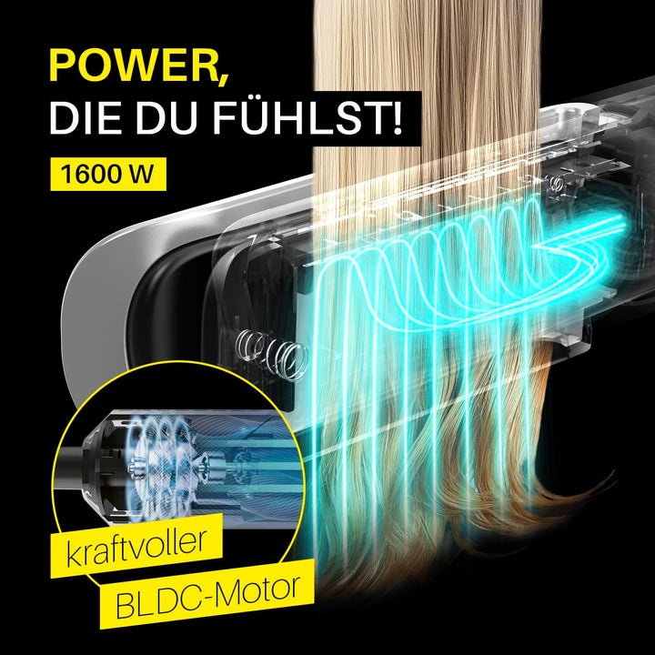 STYLE & SHINE by VITALmaxx Straight & Air Styler | Hair Styler 2 in 1: Glätteisen & Haartrockner | H