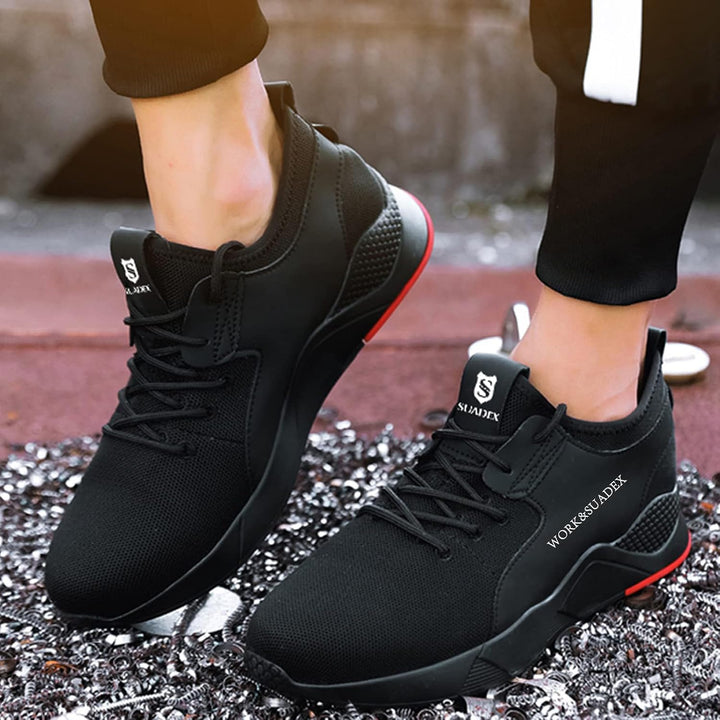 SUADEX Arbeitsschuhe Herren Sicherheitsschuhe Damen Leicht Atmungsaktiv Unisex Stahlkappenschuhe 46