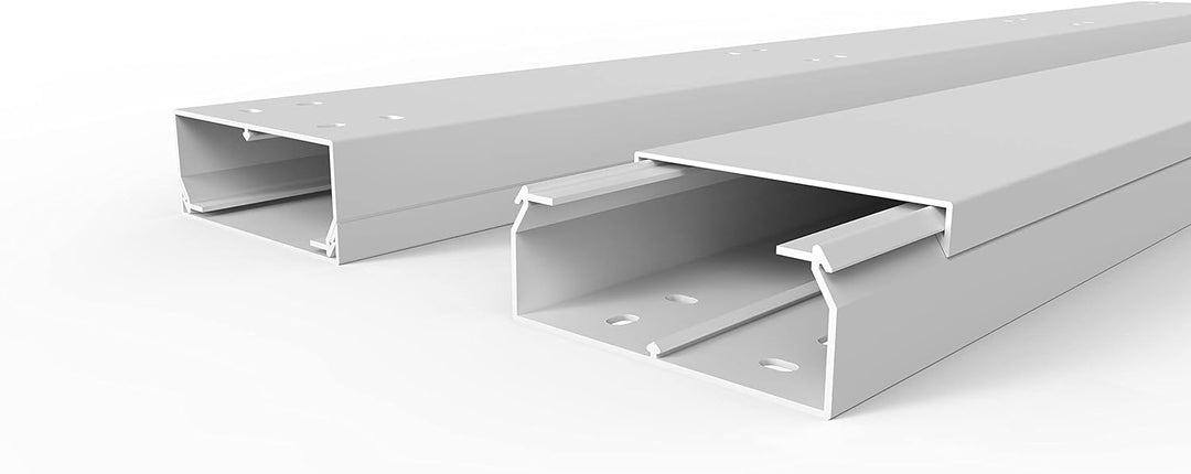 SCOS Smartcosat SCOSKK60 10 m Kabelkanal (L x B x H 2000 x 100 x 40 mm, PVC, Kabelleiste, Schraubbar