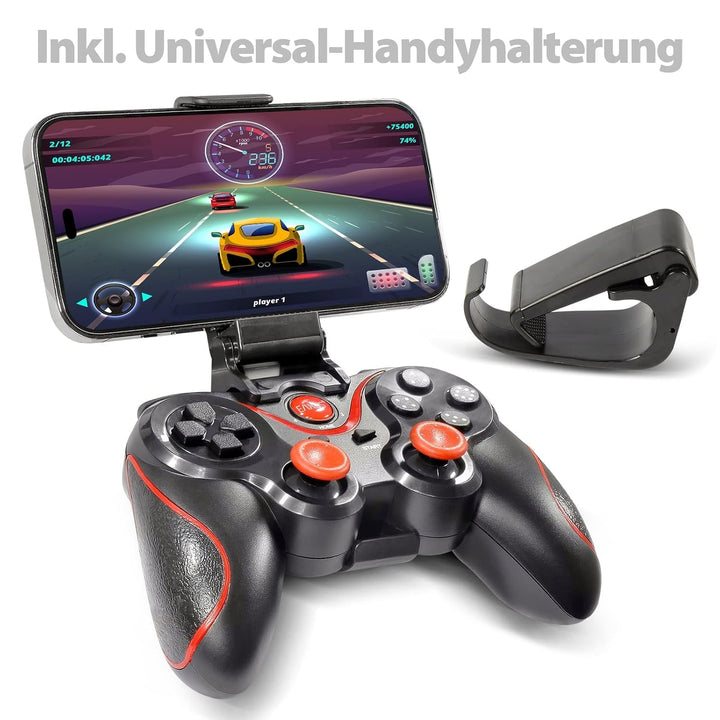 Eaxus® Bluetooth Controller X3 - Wireless Gamepad, 2er Set