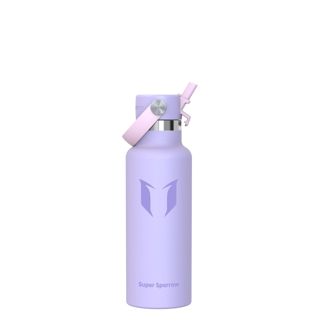 Super Sparrow Trinkflasche Edelstahl - Thermobecher - 350ml, 500ml, 750ml, 1L, 1.2L - FlipFlow Trink