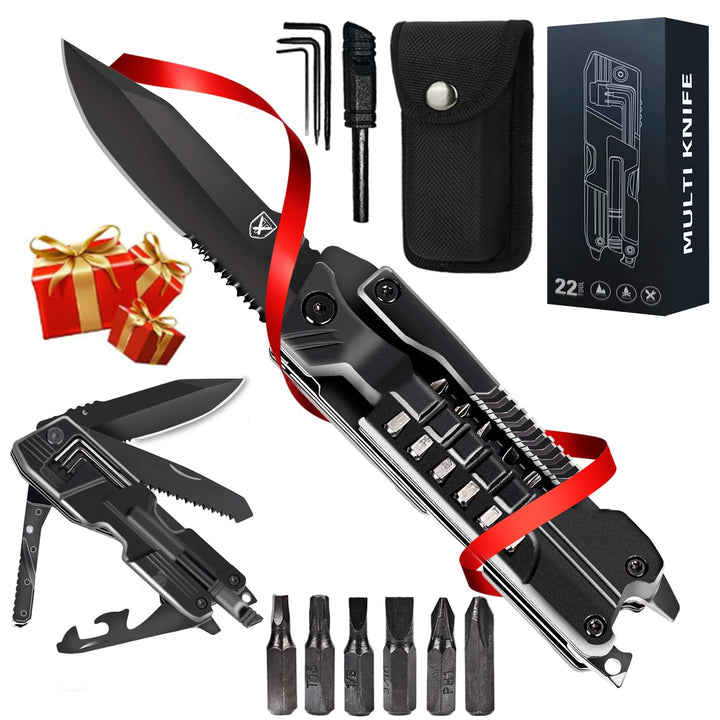 Geschenke Valentinstag für Männer Multitool Taschenmesser für Männer 21 in 1, Jahrestag Geburtstagsg
