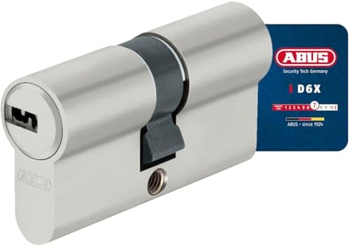 ABUS Profilzylinder D6XNP 30/55 inklusive 5 Schlüssel, 49458 Nickel Perle 30/55, Nickel Perle 30/55