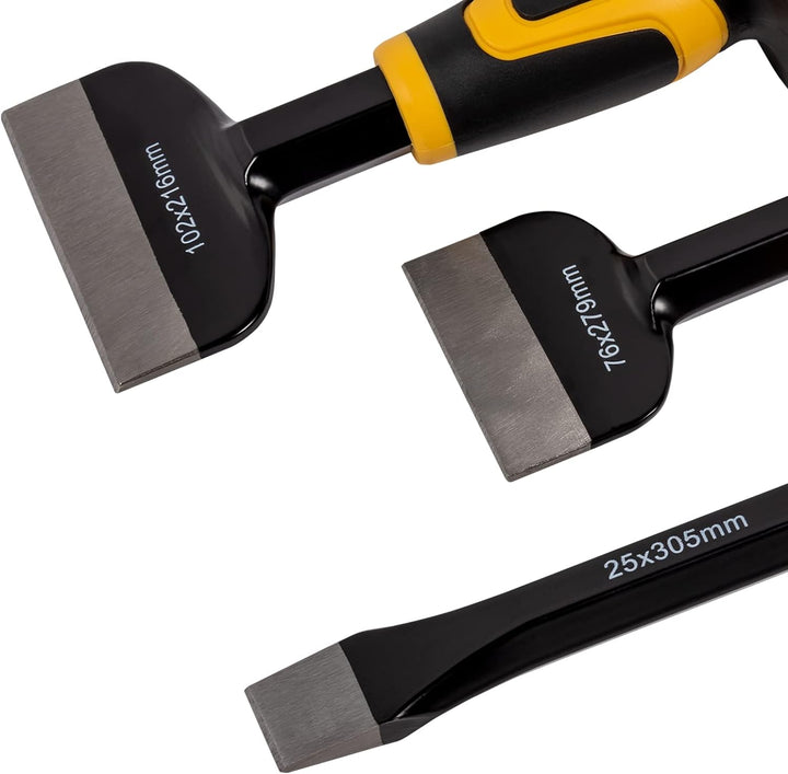 Roughneck ROU31993 Meissel- und Flachmeissel-Set, 3-teilig