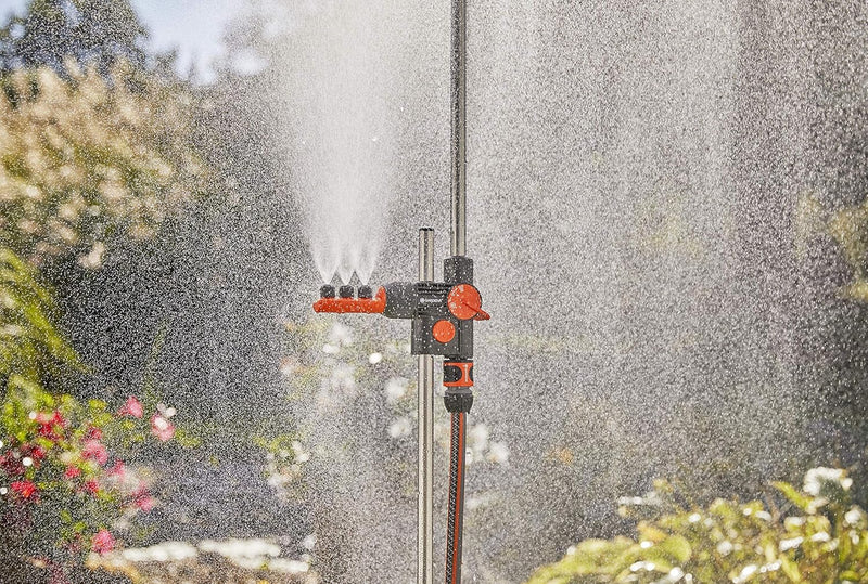 Gardena Gartendusche duo: Dusche mit zwei angenehmen Strahlarten, Brausestrahl oder Sprühnebel, Wass