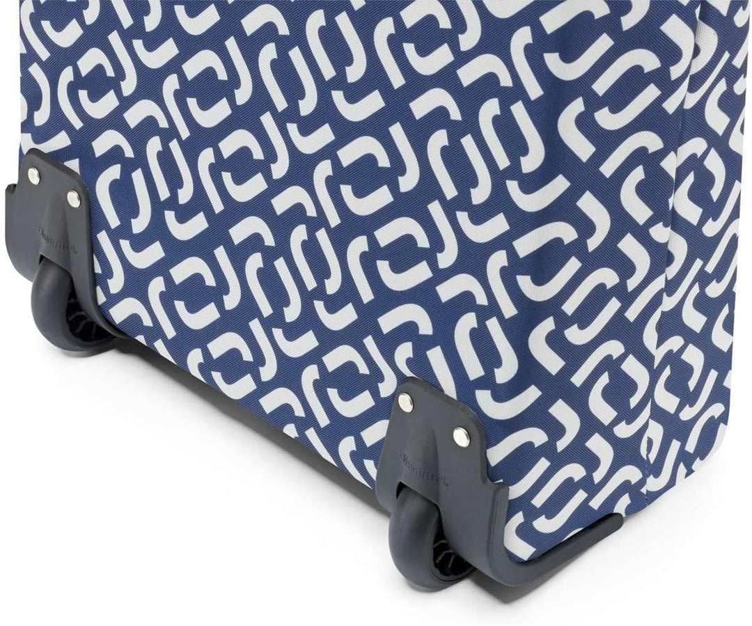 reisenthel Trolley M in Signature Navy, Rahmen: Silber – Praktischer Shopping-Trolley mit viel Staur