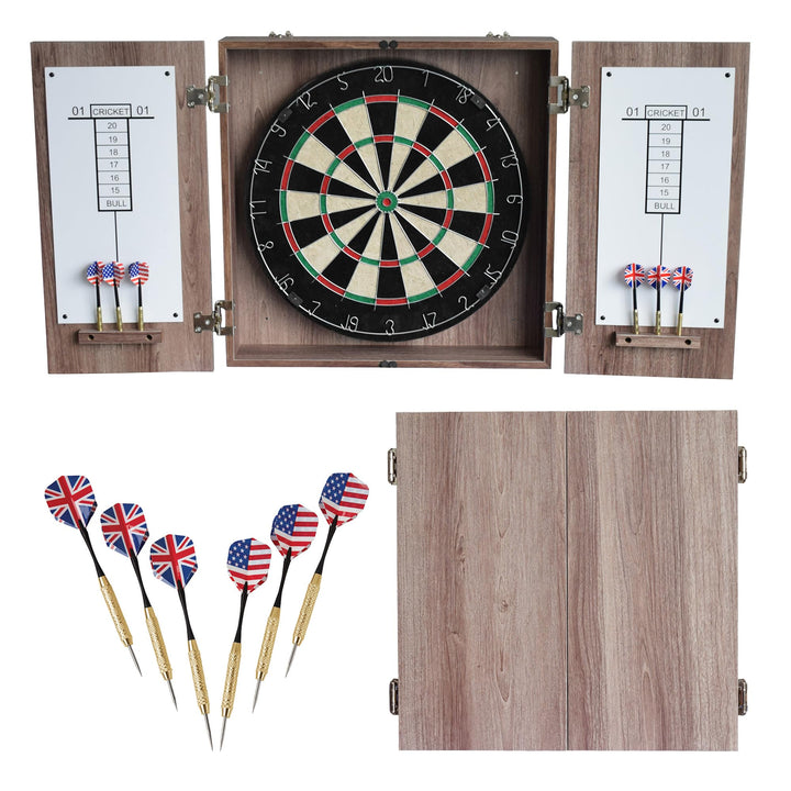 Hathaway Winchester Dartscheibe & Schrank Set Treibholz, Treibholz