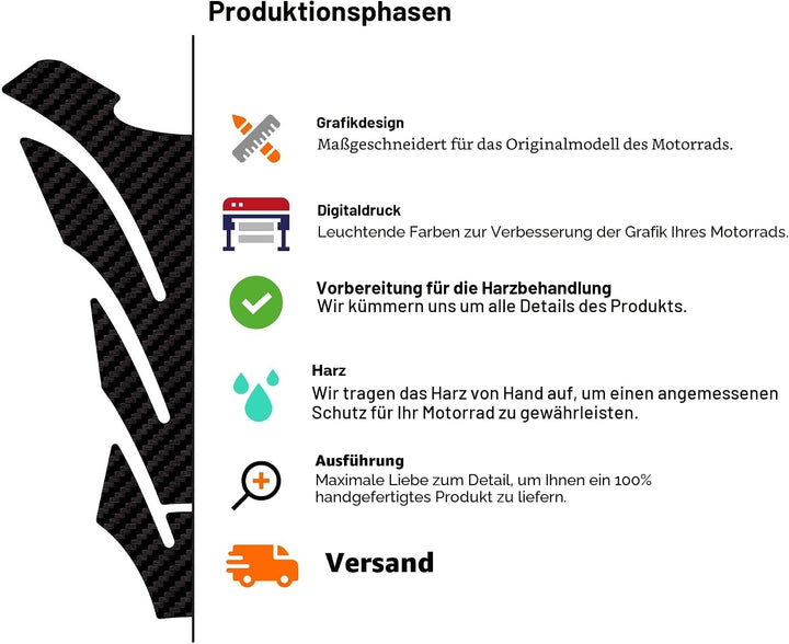 LABELBIKE 3D Aufkleber Motorrad Tankpad kompatibel mit Suzuki | GSX-R, Harzschutz, Kratzfestigkeit,