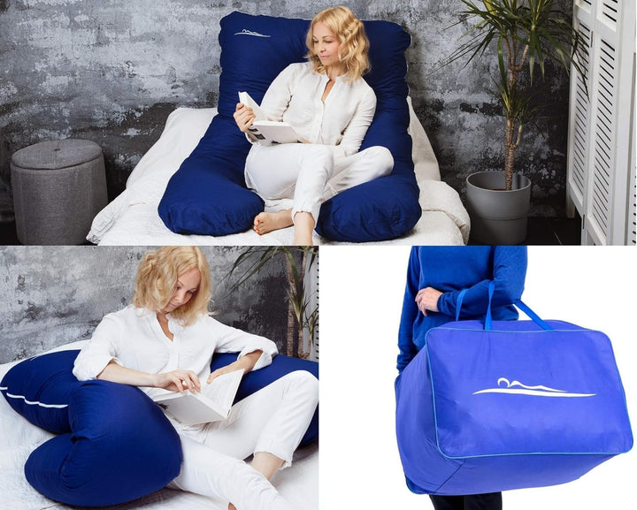 KomfortKissen ORIGINAL Premium Ergonomisches Kühlend Kuschelkissen | Körperkissen | Seitenschläferki