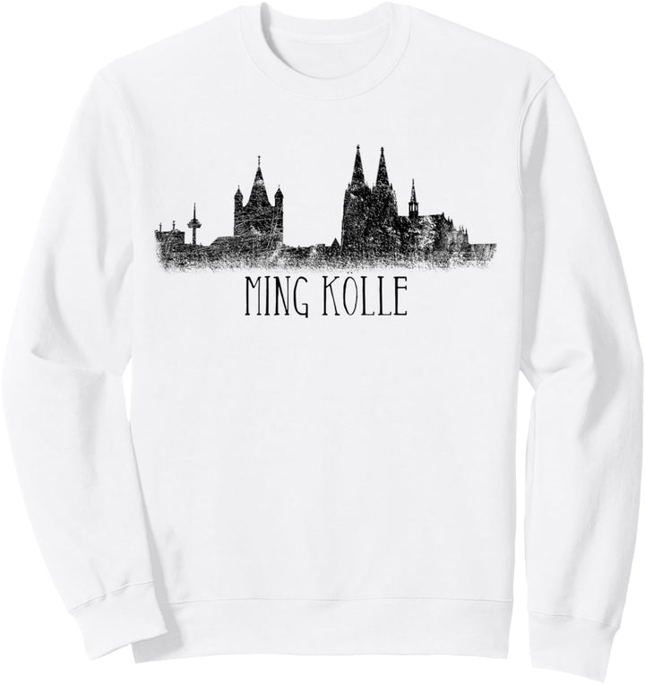 Köln Skyline Ming Kölle Mein Köln Kölner Dom Fan Outfit Köln Sweatshirt