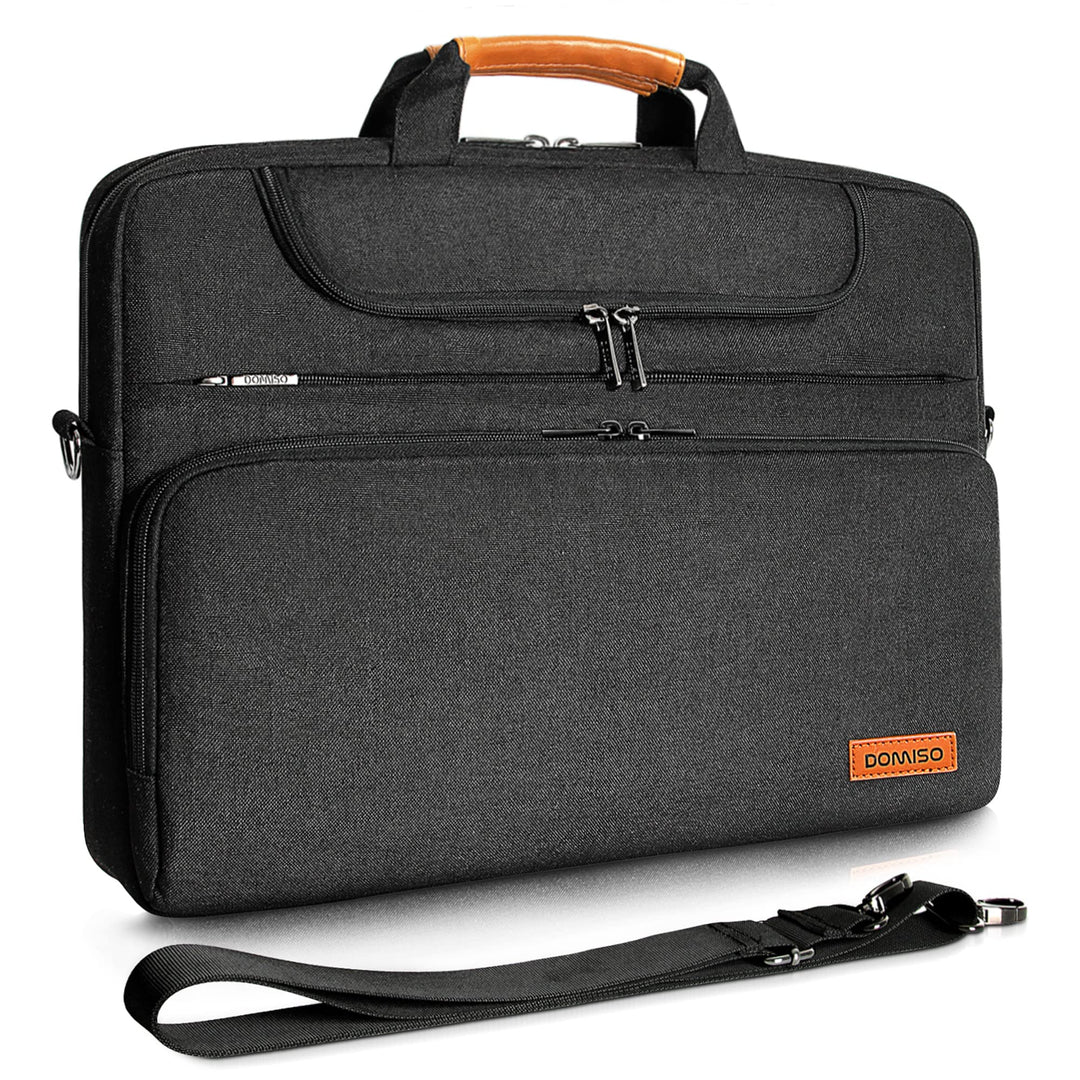 DOMISO 17 Zoll Wasserdicht Laptop Tasche Aktentasche Herren Schultertasche Notebooktasche Business f