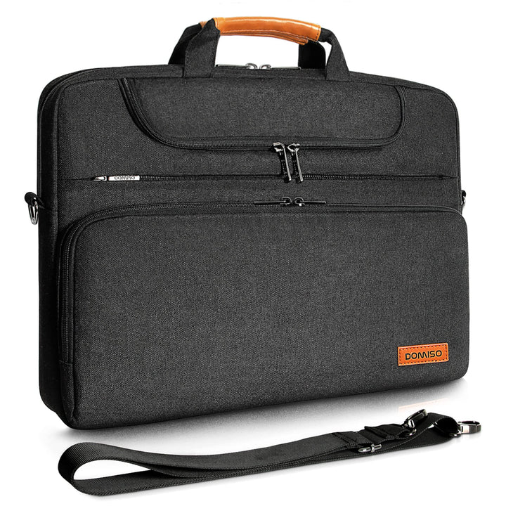 DOMISO 17 Zoll Wasserdicht Laptop Tasche Aktentasche Herren Schultertasche Notebooktasche Business f
