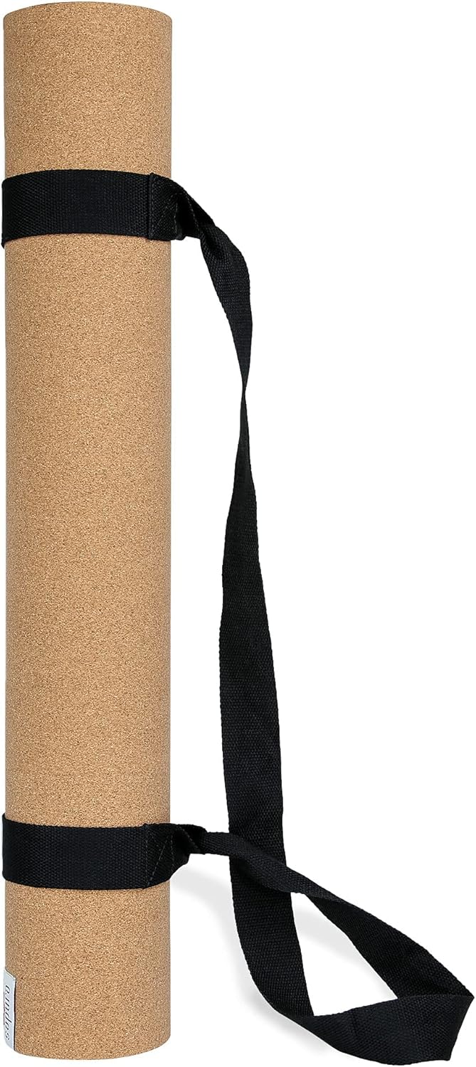 XXL Yogamatte rutschfest - Kork und Naturkautschuk 190cm - Extra lang + Tragegurt + Nachhaltige Yoga